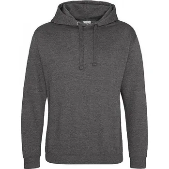 Pánská mikina Just Hoods Jednoduchá unisex mikina bez kapes Barva: šedá uhlová melír, Velikost: XL JH011