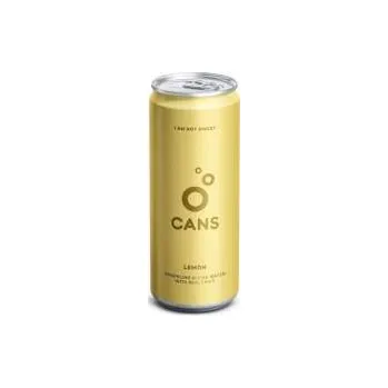 Voda Pramenitá voda Cans - citron a limetka, plech, 24x 0,33 l