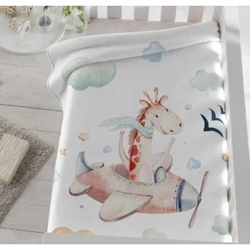 Dětská deka Dětská španělská deka Piel 80 x 110 cm - Žirafka