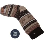 Pánské teplé ponožky na spaní, na doma 43-46 hnědá