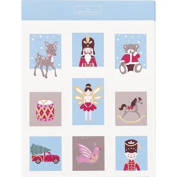 samolepka GREEN GATE Sada vánočních samolepek Xmas letter White