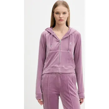 Dámská mikina Velurová mikina Juicy Couture JCWAS225306 fialová 44X, vel. L