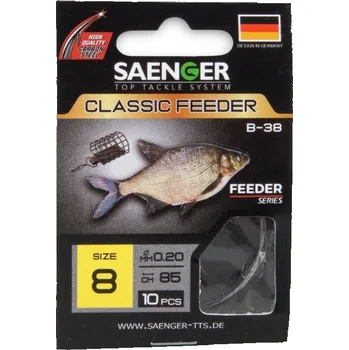 Rybářský háček Saenger návazec na feeder Classic Feeder 10, 10 ks