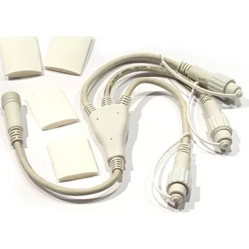 DECOLED Easy Fix T rozbočovač, 3 výstupy, bílý, IP44