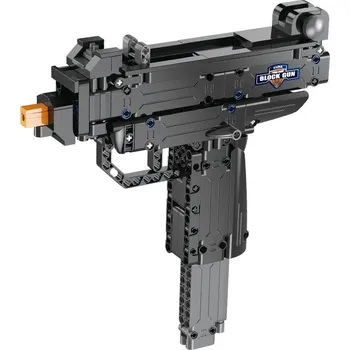 ostatní stavebnice CaDA stavebnice samonabíjecí pistole Micro UZI, 359 dílků, střílí plastové tyčinky.