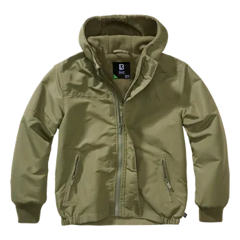 Bunda dětská Kids Frontzip Windbreaker olivová 122/128