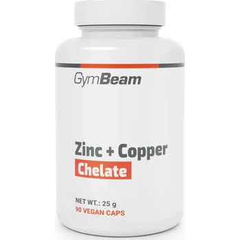Doplněk stravy GymBeam Chelát Zinku + Mědi 90 kaps.