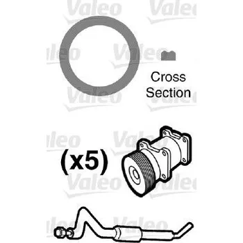 Chladič motoru Těsnění, potrubí chladiva VALEO 509550