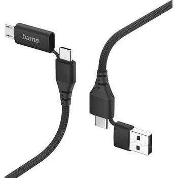 Datový kabel Hama USB kabel 4v1: USB-C