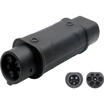 Polep vozidla Adaptér Kolanky Type2 na Type1 7,2 kW 16A 32A IEC 62196 J1772 Převodník nabíječky elektromobilů Rychlonabíjecí adaptér pro EV