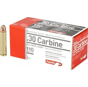 Příslušenství pro sportovní střelbu Aguila Ammunition Náboj kulový Aguila, Rifle, .30 Carbine, 110GR (7,1g), FMJ, 1E302110