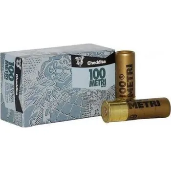 Sportovní střelba Cheddite Náboj brokový Cheddite, 100 METRI, 12x70mm, brok 3,9mm, náplň 35g