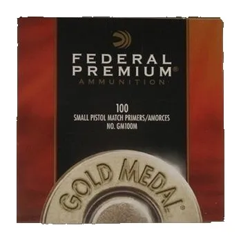Příslušenství pro sportovní střelbu Zápalka Federal Gold Medal, #GM100M, malá pistolová Match
