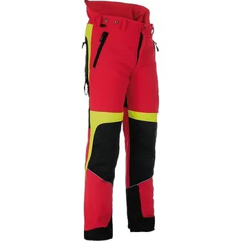 pracovní bunda Profesional Kalhoty strečové Forestprofi do pasu červeno-žluté Výška: 194, Velikost obleku: 46
