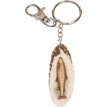 Zubíček Pstruh (parohová klíčenka)