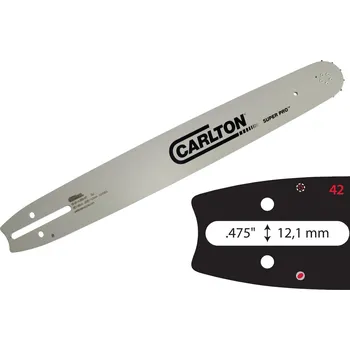 Pilová lišta Vodící lišta CARLTON Super Pro 20", .3/8", 1,6 mm