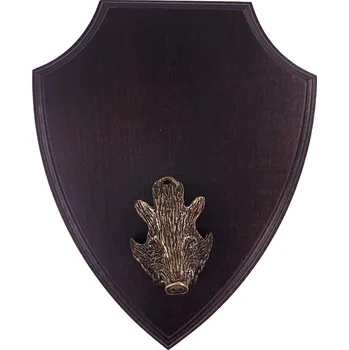 Dřevo Novák Podložka pod trofej č.308 - černá+hlava prasete malá