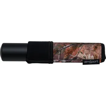 Příslušenství pro sportovní střelbu Aimsport Sweden Neoprénový obal na tlumič (45x155mm) Aimsport T3 oboustranný ČERNÝ/CAMO