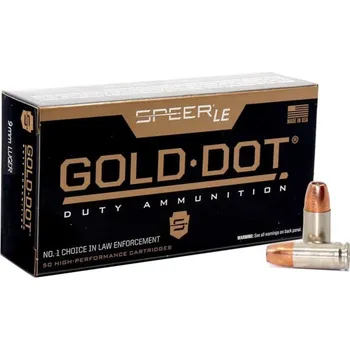 Příslušenství pro sportovní střelbu Speer Náboj kulový Speer, Lawman Dold Dot, .38 Spec.+P, 125GR (8,9g), Gold Dot HP