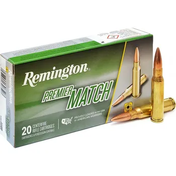 Příslušenství pro sportovní střelbu Remington Náboj kulový Remington, Premier MATCH, .308 Win, 168GR (10,8g), BTHP MatchKing