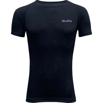 Pánské tričko Funkční tričko Blue Fly Merino T-shirt black|M