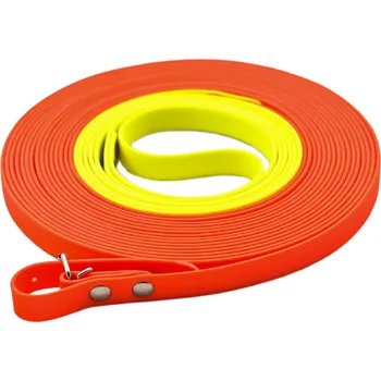 Vodítko pro psa Zubíček Dvoubarevná plochá barvářská šňůra - šíře 16 mm (BIOTHANE) Délka: 6 metrů