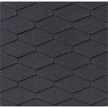 asfaltová šindel Střešní šindel IKO DIAMANT PLUS 2.0 / č.01 černá, asfaltová 1bal=6m hřeben/ nároží