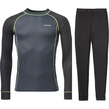 Pánské termoprádlo Pánský funkční termoset Klimatex DASTY XL Černá