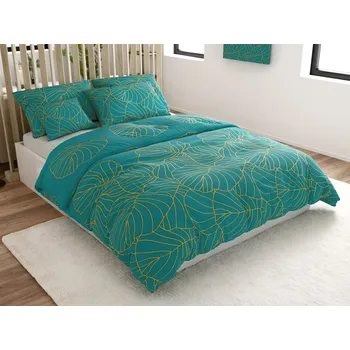 Povlečení Povlečení z mikrovlákna FANFARE petrolejové Rozměr povlečení: 70 x 90 cm | 140 x 220 cm