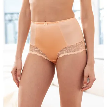 Kalhotky Sada 2 stahujících kalhotek Salford z úpletu a krajky žlutá/meruňková 54/56