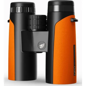 Dalekohled German Precision Optics Pozorovací dalekohled GPO, Passion ED, 10x42, černo-oranžový, pouzdro, popruh, krytky