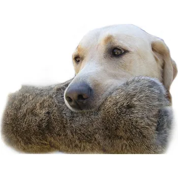 Pomůcka pro výcvik zvířete Bracco Snack Dummy, s kožešinou. Varianta: Bracco Snack Dummy, hnědý s kožešinou.