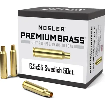 Příslušenství pro sportovní střelbu Nábojnice Nosler Premium Brass 6,5x55 Swed Mauser (50 ks)