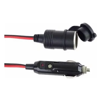 PremiumCord Prodlužka zapalovače do auta, délka 2m, 12V, 2,5A