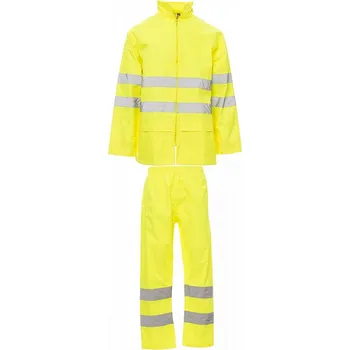 pracovní souprava PAYPER HI-VI RAINSET ŽLUTÁ FLUO oblek nepromoka XL Varianta: HI-VI RAINSET ŽLUTÁ FLUO oblek nepromoka XL