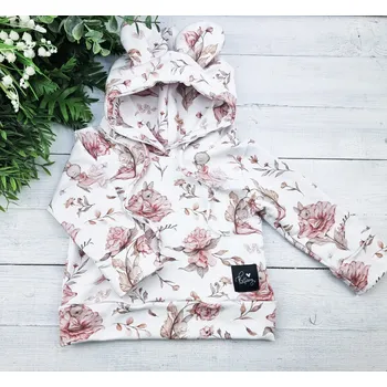 Dívčí mikina Kulišárny Mikina s oušky BUNNY VELIKOST: 74(6-9m)