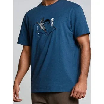 Pánské tričko Sinsay - Tričko s krátkým rukávem - námořnická modrá - 843GP-59X - 843GP-59X-3XL