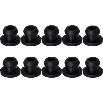 10 ks černé průchodky 7,5x5 mm žáruvzdorné účinné ochranné vložky proti škrábancům karavan příslušenství díly pro obytný vůz