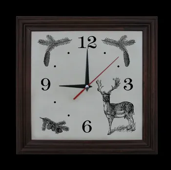 Hodiny Dřevo Novák Hodiny - daněk Hodiny: Tmavý rám