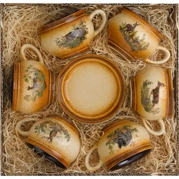 Country keramika 03/458 T přátelská souprava „Moka“, 6ks