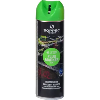 Barva ve spreji Značkovací sprej SOPPEC Fluo Marker, 500ml, zelený