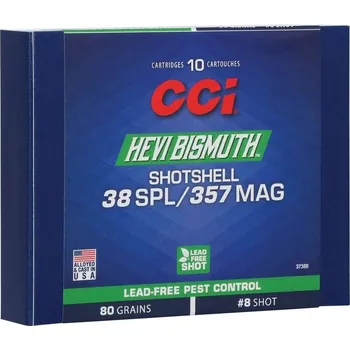 Příslušenství pro sportovní střelbu CCI Náboj brokový CCI, Bismuth Shotshell, .38 Spec./.357 Mag., 100GR (6,5g), brok No. 9, 4mm