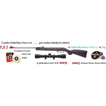 Vzduchovka Gamo Combo DeltaMax Force set, kal. 4,5