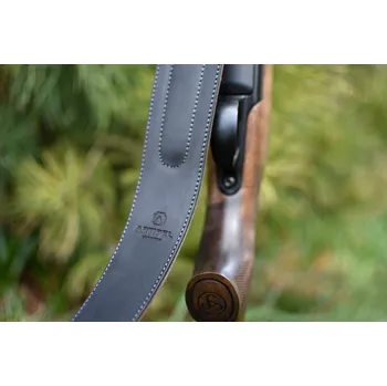 Sportovní střelba Artipel Řemen na zbraň Artipel, kožený, délka 115cm, polstrovaný, černý