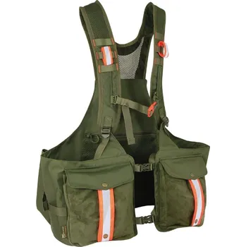 Pánská vesta Vesta Marsupio - SUEDE JUNGLA Pro - komfortní lovecká s velkými předními kapsami (18l)