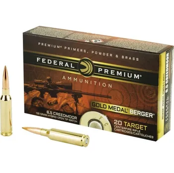 Sportovní střelba Federal Náboj kulový Federal, Gold Medal, 6,5mm Creedmoor, 130GR, Berger Hybrid VLD GM LR
