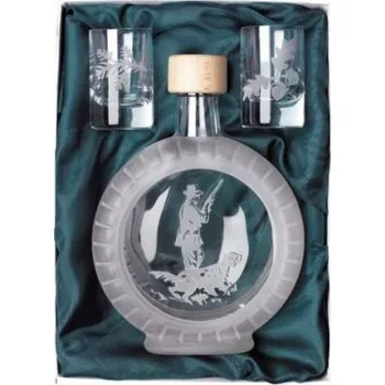 Sklenice Komas - sklo 10/2 sada slivovice 1xláhev (korkový uzávěr) 0,5 l, 6xštamprle klasická 0,035 l