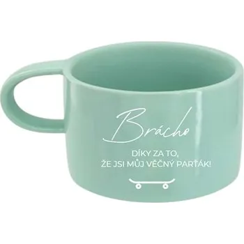 Zelený hrneček "Brácho, jsi můj věčný parťák"