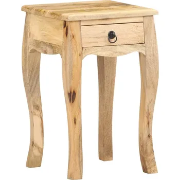 Noční stolek vidaXL Noční stolek 28 x 28 x 46 cm masivní mangovníkové dřevo [321707] Barva: Hnědá