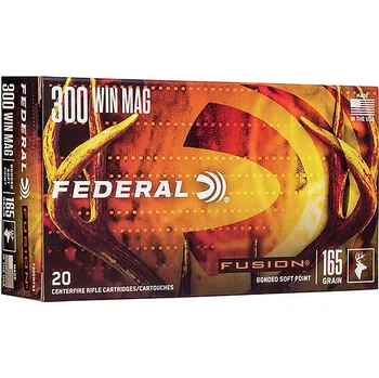 Příslušenství pro sportovní střelbu Federal Náboj kulový Federal, Fusion, .300 Win.Mag., 165GR (10,6g), Bonded Soft Point